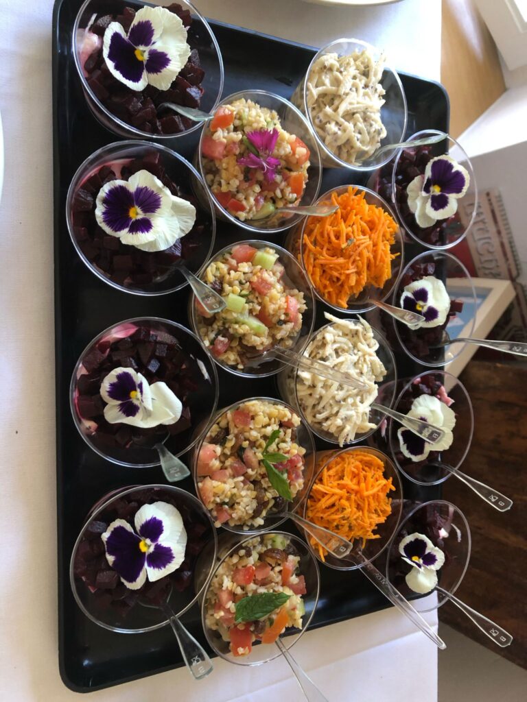 Différente verrine du buffet apéritif.