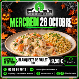 Blanquette de poulet et Ébly